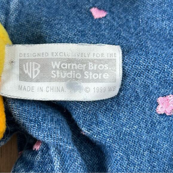 Warner Brothers Looney Tunes Vintage Stuffed Tweety Bird Overalls 24M - Picture 16 of 16